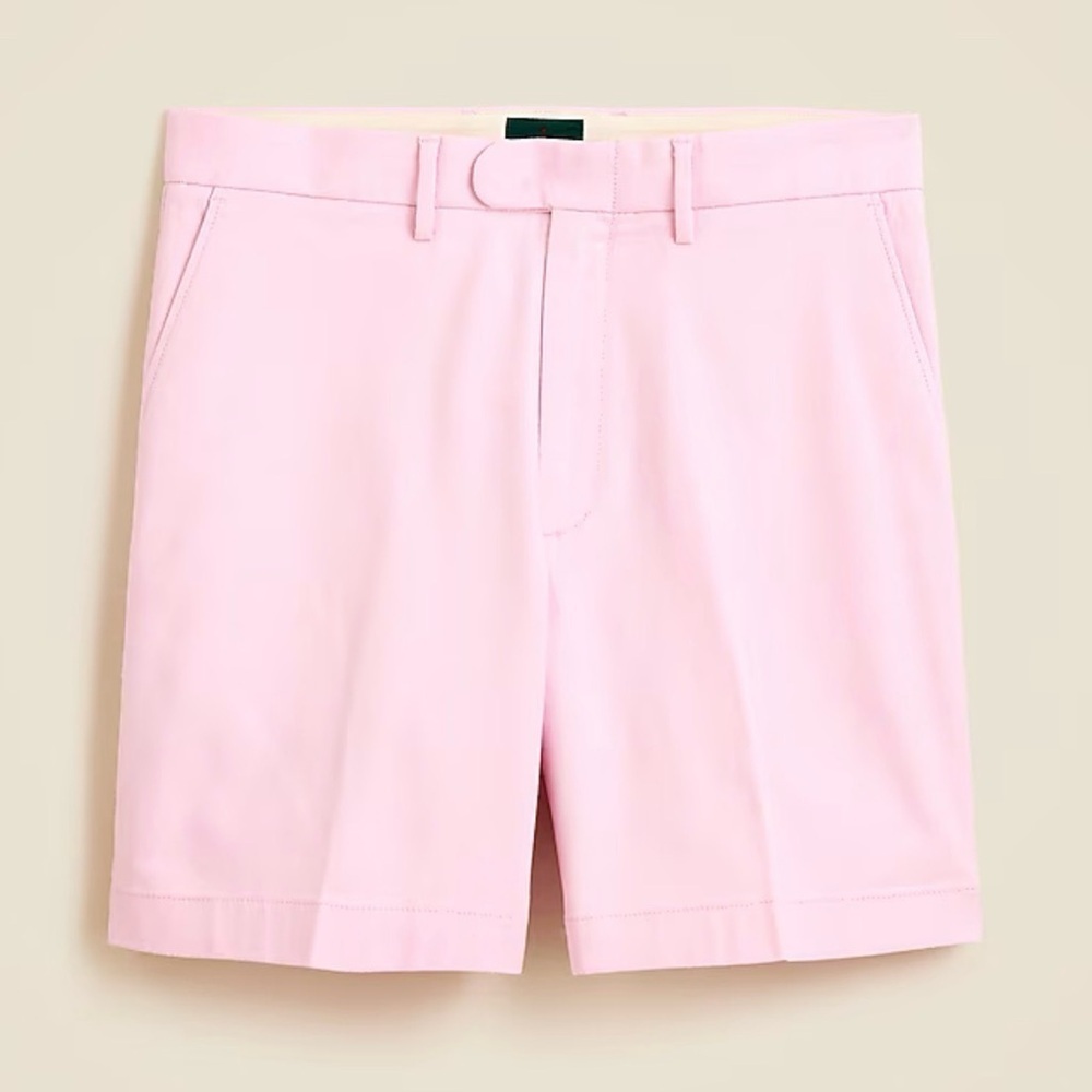 J Crew 8" dress short in stretch cotton blend Pearl Pink Men’s 30 $110